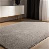 benuta Basic Tappeto salotto a pelo alto Sohari - Grigio chiaro 80x150 cm - Minimalista - Morbido lavabile - Camera letto, corridoio, sala pranzo, soggiorno - Pavimento riscaldato