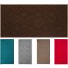 Olivo Tappeti OLIVO.shop Tappeto Bagno Antiscivolo, Tappeti per Bagno Moderni e Assorbente, Lavabile, Morbido, Tappetino Doccia e Vasca NEVADA (MARRONE, 50x170 cm)