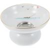 BESTonZON Home Spezie Fine Gongfu Gaiwan Allentato Utensili Imbuto Setacci Cerimonia Cinese Stile Amante Tè Base Classico Bianco per Ciotole Filtro Ceramica Nobile Vista Fatti a mano