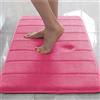 Ping Bu Tappeto Antiscivolo per Bagno in Schiuma Memory, Tappeto da Bagno Extra Morbido con Super Assorbimento d'Acqua per Cucina e Casa (80 * 160cm, Rosso Rosa)