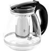 KARL HAUSMANN Teiera in Vetro 1,5L con Infusore - Tisaniera con Filtro per Tè, Tisane e Caffè | Vetro Resistente al Calore, Beccuccio Antigoccia, Lavabile in Lavastoviglie