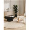 benuta Pure Tappeto Lana Rocco - Crema 150 cm Rotondo - Rettangolare & Stile: Per camere da letto, sale da pranzo, soggiorni, corridoi o degli ospiti - facile da pulire