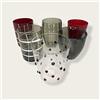 Zafferano - Melting Pot Set 6 Bicchieri Tumbler Misti Rosso Grigio