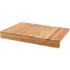 Spetebo Tagliere in bambù con bordo di arresto - 43 x 33 cm - Tagliere da cucina in legno con scanalatura - Tagliere in legno per carne, piano di copertura