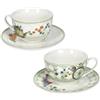BRANDANI 51832 Tazza Tè Wonderland set 2 pz in New Bone China con piattini, 200 ml