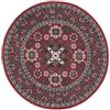 RugVista Navida, Tappeto, Moderni, Ø 120 cm, Rotonda, Pelo corto, Soggiorno, Camera da letto, Cucina, Corridoio, Lavabile in lavatrice, Rosso