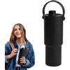 Veeteah Borraccia isolata | 735 ml per bevande fredde con coperchio - sottovuoto con fondo rivestito in ceramica, a prova di perdite con coperchio per escursioni, fitness, bevande
