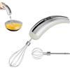 Generico Sbattitore elettrico a 5 velocità con doppia frusta in acciaio inossidabile, design ricaricabile, sbattitore elettrico portatile senza fili per cucinare torte