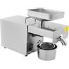 OUKANING 1500W In Acciaio Inox Automatico Freddo e Caldo Olio Pressa Macchina Frantoio Olio Estrazione Epeller Elettrico Estrattore Mais Cocco Arachidi Semi di Girasole