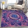 buyluhn Tappeto Salotto Mandala 200x300 Pelo Corto Morbidi, Tappeto Cameretta Viola Lavabile In Lavatrice, Tappeti Casa Grandi Dimensioni per Soggiorno Divano Camera