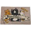 Brandani Zerbino Gatti in Cocco 45x75 cm - SKU 51271 - Accogliente Zerbino Decorativo con Gattini per Entrata