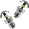 ZFFOZZ 2 Pezzi E27 5W 7W 9W 200V LED Lampadina Lampada Argento Specchio Freddo Caldo Bianco Casa per Mobili Illuminazione Interna Decorazione Illuminazione(E27-5W-silver,Warm)
