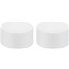 QUARKZMAN Finto Tondo per Torta in Schiuma 4 Pollici x 2 Pollici Set di Torte Finte per Matrimoni, Compleanni, Artigianato e Vetrine 2pz