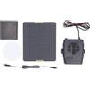 Filteilect Riscaldatore portatile ad energia solare per esterni, ventilatore ad aria solare per pollaio, cuccia per cani, rifugio per gatti, piccola serra e campeggio all'aperto (C)
