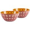 Guzzini - Set 2 ciotoline cm. 12 'Le Murrine' (Malva-Bianco-Caramello)