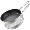 SILBERTHAL Set padelle 28 cm inox - Con e senza antiaderente, induzione | Acciaio inox - Induzione gas e forno - Triplo fondo - Per tutte le cucine induzione e gas - Maneggevole