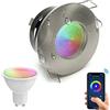 Zeitnet Inc. Faretto incasso IP65 SMART WiFi 5W GU10 LED RGBW RGB RGBCCT dimmerabile cromoterapia bagno box doccia