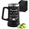 Maverton Boccale da birra per camping in acciaio inox, Tazza termica | Personalizzata 700ml, Bicchiere termico nero, Tazza personalizzata, Regalo uomo, Regalo papa compleanno, Idee regalo papà