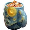 Generico Artistica Notte Stellata Di -gogh, Da Tè Notte Stellata Dipinta A Mano E Fatta A Mano In 3D Da 13 Oz, Tazzas Da Caffè Grande, Tazze Con Dipinti Famosi Per Latte, Cacao, Vino, Succo
