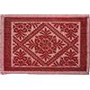 Markotex Tappeto Sardo Stuoia Passatoia tappeto bagno 100% Cotone Made In Italy prodotto in sardegna (Rosso, 3pz)