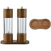 DUNSBY Macina Sale Pepe Macinapepe in legno manuale for spezie e sale con nucleo in ceramica regolabile, aiutante da cucina (Color : 6 inch 2pcs tray)