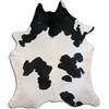 Livorio Tappeto in pelliccia di mucca di alta qualità, bianco e nero, prodotto naturale unico dal Sud America, pelliccia bovina