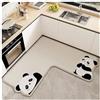 YDYAENIO Tappeto Angolare Doccia Tappetino assorbente da cucina a forma di L, lungo tappeto in diatomite, morbido lavabile, zerbino ingresso for bagno in tinta unita(Color 4)