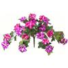 Solaughguy Petunie artificiali primaverili, resistenti ai raggi UV, non sbiadiscono, decorazione floreale per patio, giardino, cucina e soggiorno, 65 x 40 cm, mattina (rosso rosa)