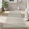 the carpet Calgary - tappeto per interni robusto e facile da pulire, ideale per soggiorno, cucina o sala da pranzo, adatto anche per esterni - resistente alle intemperie - Giallo Beige, 80 x 150 cm