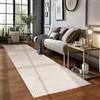 Carpetsale24 Tappeto Salotto Moderno Beige 80 x 250 cm Stile Scandinavo Boho 3D - Tappeto Soggiorno Pelo CortoIdeale per Cucina e Camera da Letto