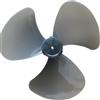 Homefurnishmall Lama di ricambio per ventola, 40,6 cm, in plastica, 3 foglie, silenziosa, per ventilatore da tavolo con piedistallo (grigio)
