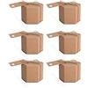 C.X.Y. 50pz Scatola Cubo Portaconfetti Cartoncino Kraft Esagonale 8.5 * 7cm Per Confeziona Regalo