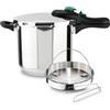 Magefesa DYNAMIC - Pentola a Pressione Rapida Da 7,5L + Cestello, Acciaio Inossidabile 18/10, Efficienza Energetica, Per Tutti I Tipi Di Piani Cottura, Induzione