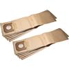 vhbw 10x sacchetti compatibile con Kärcher NT 561 Eco, NT 561 Eco Craft, NT 561 Eco M, NT 561 Eco TE aspirapolvere - in carta, 75,5cm x 20cm, marrone