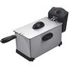 DCG Eltronic FR2759 Singolo 3.5L 2000W Nero, Acciaio inossidabile fryer