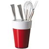 OMADA Ceppo Coltelli Multifunzione alto 22cm, per Coltelli e Forbici | Porta Coltelli Funzionale 16,5x H 22 cm Ideale per Piano Cucina, Smontabile e Lavabile in Lavastoviglie