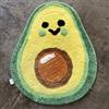 SlenyuBridal Tappetino da bagno a forma di frutta, grazioso tappetino da bagno in stile cartone animato, decorazione per il bagno, floccato, antiscivolo, assorbente, lavabile (avocado, 50 x 60 cm)