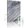 Marwona riscaldatore in pietra naturale a infrarossi con termostato I 500 W I Carrara Optik A-500 I Riscaldatore a infrarossi da parete a risparmio energetico I Garanzia di 5 anni I Qualità tedesca