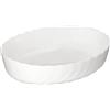 MamboCat Trianon - Pirofila ovale grande, 3 litri, in vetro bianco con rilievo, 37 x 28,5 x 8,5 cm, per lasagne, tiramisù, gratin, torte & Co I