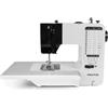 PRIXTON Macchina da cucire P125, 38 punti diversi, 2 velocità, tavolo espandibile, cassetto per accessori, lampada e pedale inclusi