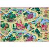 Carpet Studio Tappeto Bambini 95x200cm, Tappeto Gioco per Cameretta, Lavabile in Lavatrice, Facile da Pulire, Antiscivolo - Candy Town