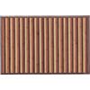 VIRSUS Tappeto da Cucina in Bambù 89009, Misura 60x90 cm, Tappetini in Legno bamboo naturale, Stuoia Impermeabile Antiscivolo Antimacchia, Passatoia per Cucina e Bagno (Marrone a Strisce)