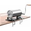 Ciounmb Riempitivo manuale per salsicce, macchina per salsiccia, in acciaio inox, con 4 tubi di riempimento, pressa per salsicce