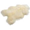 Decorating Sheepskins Pelle di pecora merino di alta qualità, grande, in vera pelliccia di agnello, bianco naturale, Island, 100-110 cm, inodore, per sedia, tappeto in pelliccia di agnello, pelle di