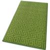 emmevi Tappeto Cucina 3D Antiscivolo Tinta Unita Lavabile Morbido Assorbente Mod.EVITA 50X100 VERDE