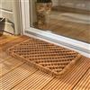 Astra Zerbino esterno in fibra di cocco - Zerbino con spazzole resistente alle intemperie - Zerbino resistente naturale 40x60 cm strisce