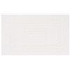 HomeLife - 1 Tappeto Bagno Assorbente Made in Italy (45x60 cm). Tappeti Cotone Lavabili Lavatrice ad Alte Temperature, Senza Antiscivolo - Tappeto Bagno Bianco Morbido e Durevole