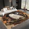 Generico Tappeto Moderno 120x180cm Animali Civetta Delle Nevi Rami Di Alberi - Lavabile per Soggiorno, Pelo Corto per Camera da Letto, Soffice Antiscivolo per Sala da Pranzo