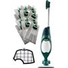 PIESSEONLINE - Aspirapolvere VK140 Folletto RIGENERATO - 900W di Potenza con Spazzola HD40 Integrata - Filtri HEPA - Cavo Rinforzato di 7m - Pulizia Efficace su Ogni Superficie (Scopa + 12 Sacchetti)