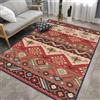 PAJEON Tappeto per Bambini a Stile Etnico Marocchino Nordico Retrò, 100 x 150 cm Tappeto di Lavabile, Moquette Insonorizzante - per Scale e Corridoi